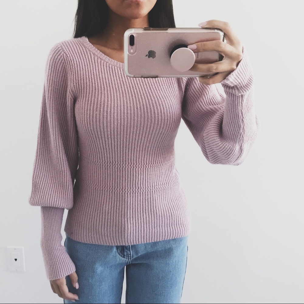 Lavender Statement Sweater